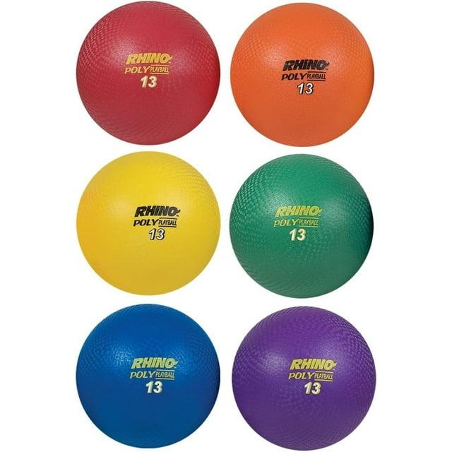 Champion Sports Rhino Poly Playground Ball Set (Multi, 13-Inch Diameter)