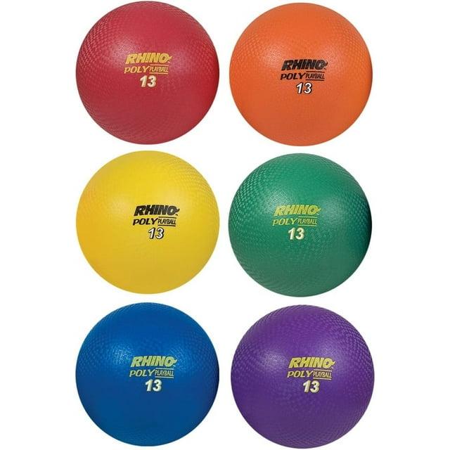 Champion Sports Rhino Poly Playground Ball Set (Multi, 13-Inch Diameter)