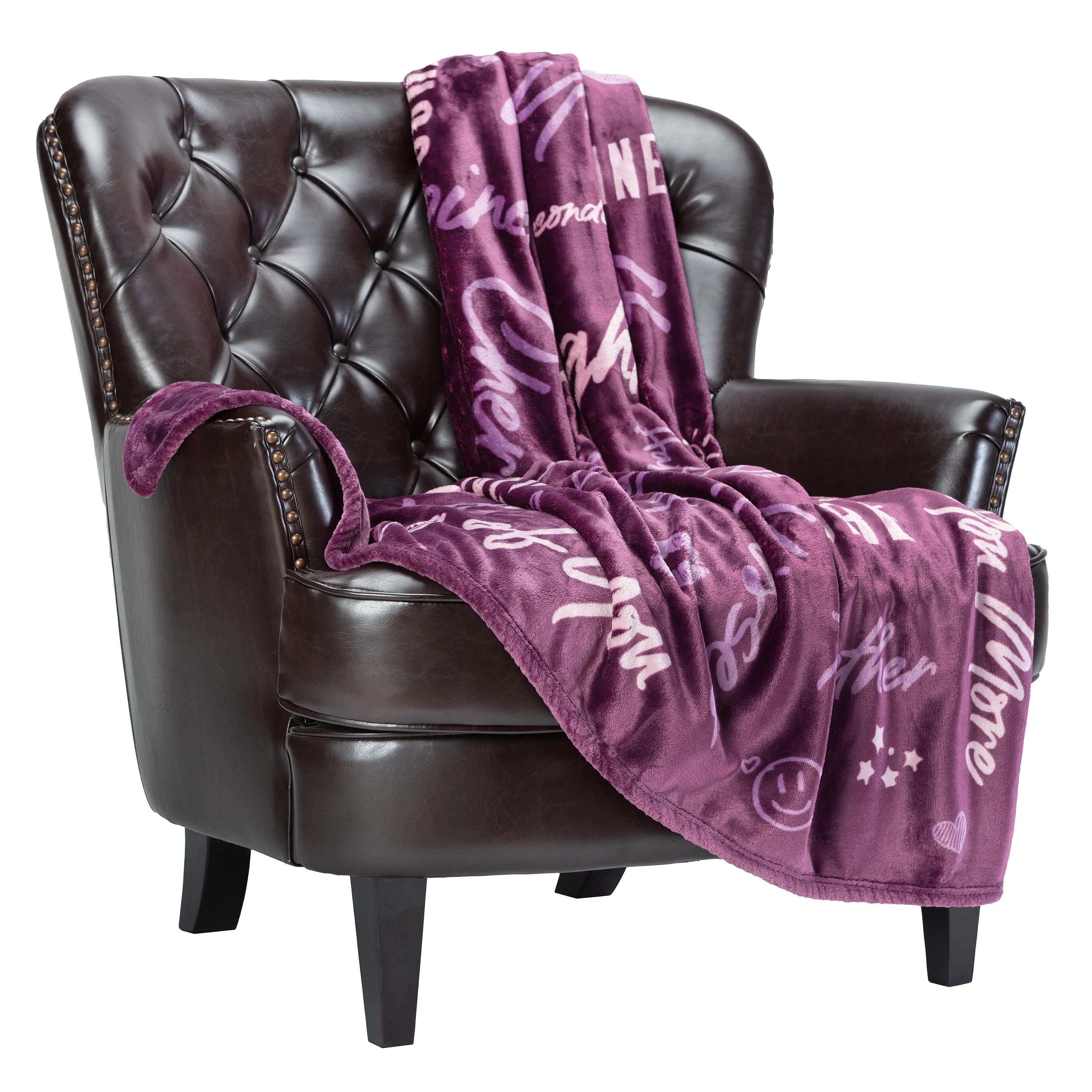 Chanasya Love You Gift Throw Blanket Plush Fleece - (50x65 Inches) - Rose
