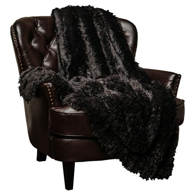 Chanasya Shaggy Shaggy Super Elegent Sherpa Long Fur Throw