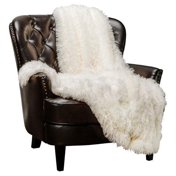 Chanasya Shaggy Shaggy Super Elegent Sherpa Long Fur Throw