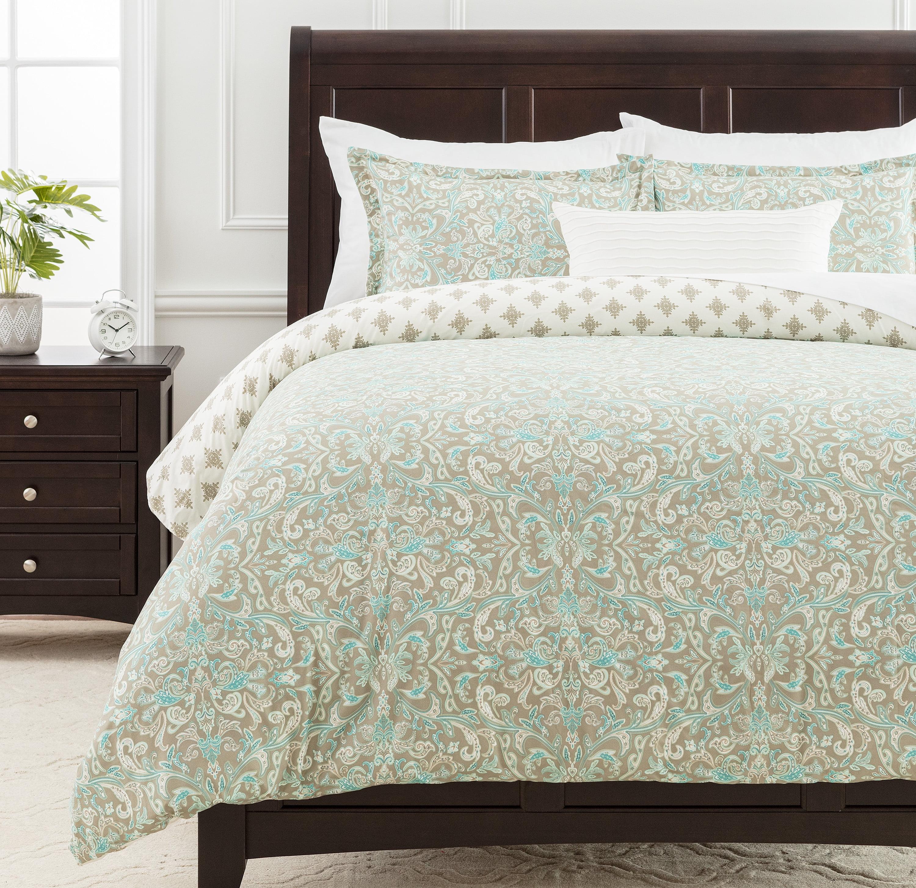 Twill Damask Duvet Cover Set