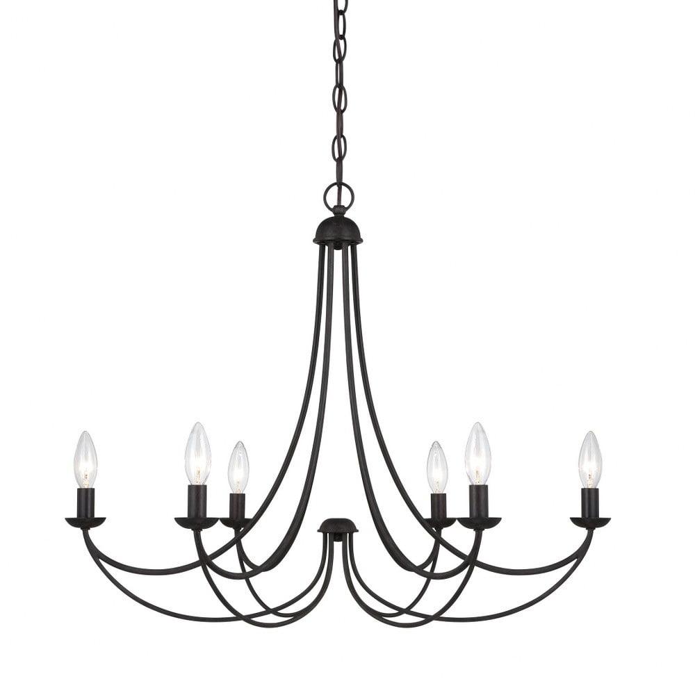 Quoizel Lighting Mirren 6 - Light Chandelier in  Imperial Bronze