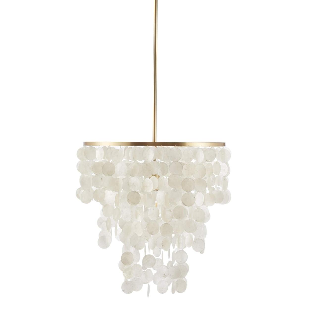 Isla Layered Capiz Seashell Chandelier