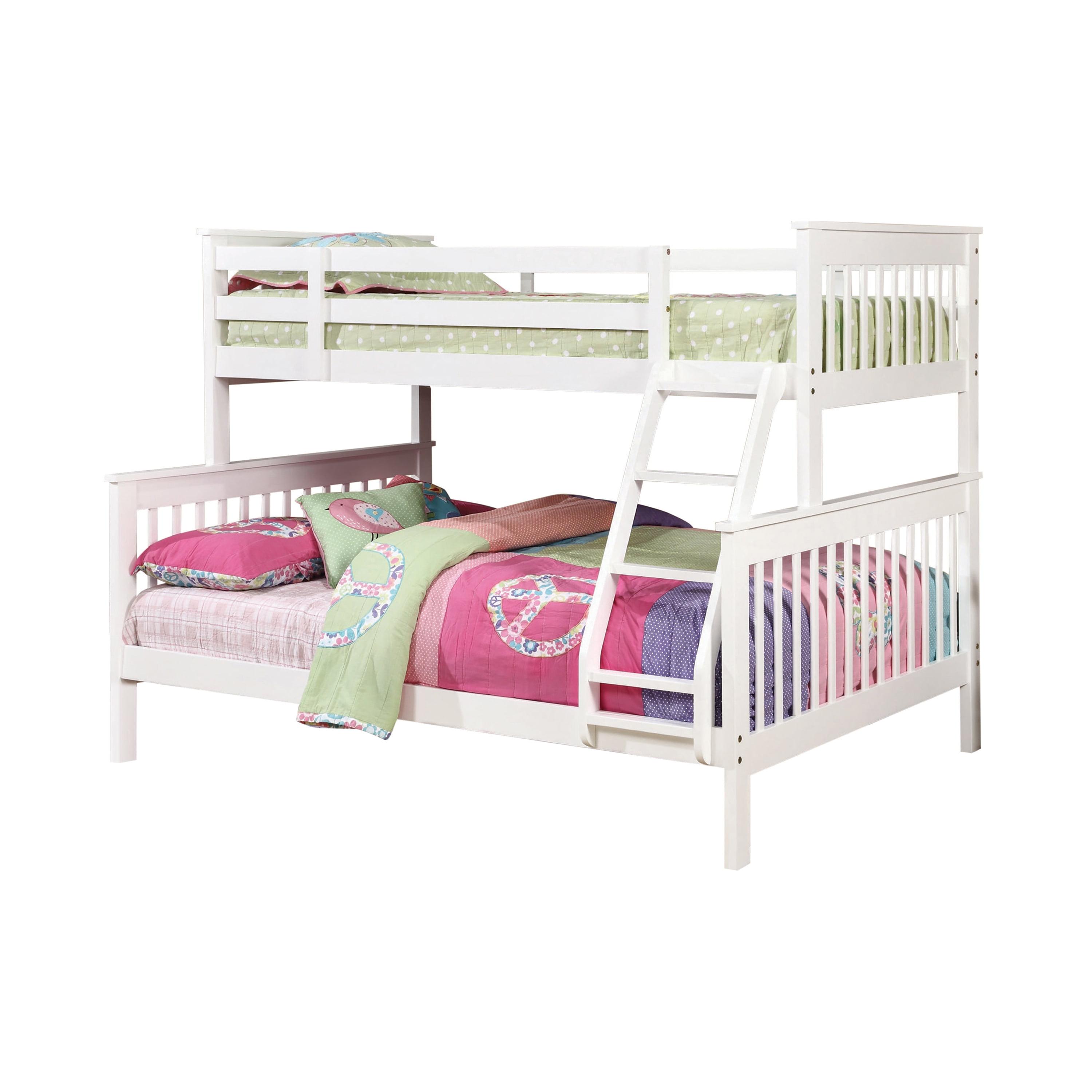 Chapman White Pine Twin Over Full Bunk Bed with Slats