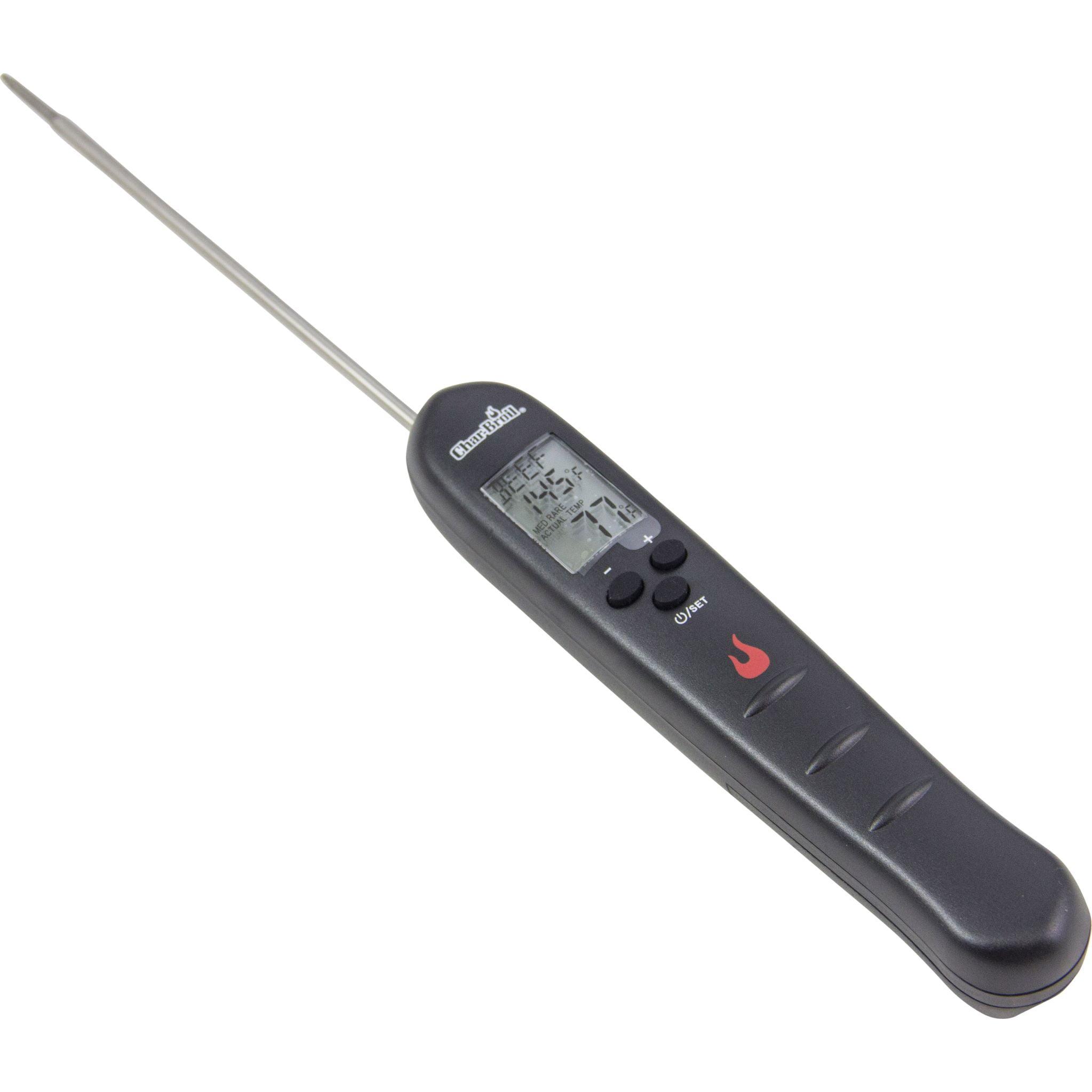 Black Digital Instant-Read Meat Thermometer