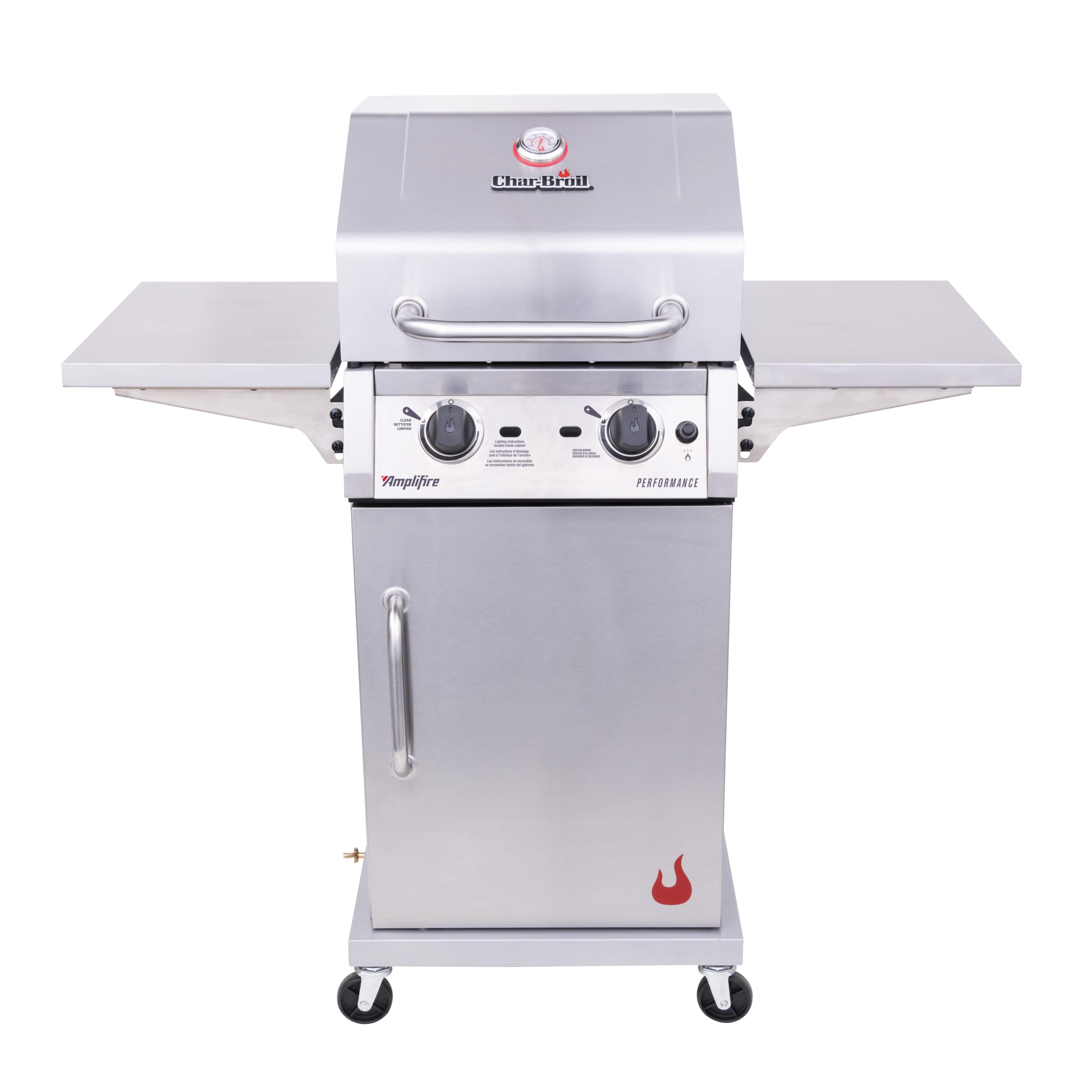 Stainless Steel 2-Burner Propane Gas Grill with Infrared Technology