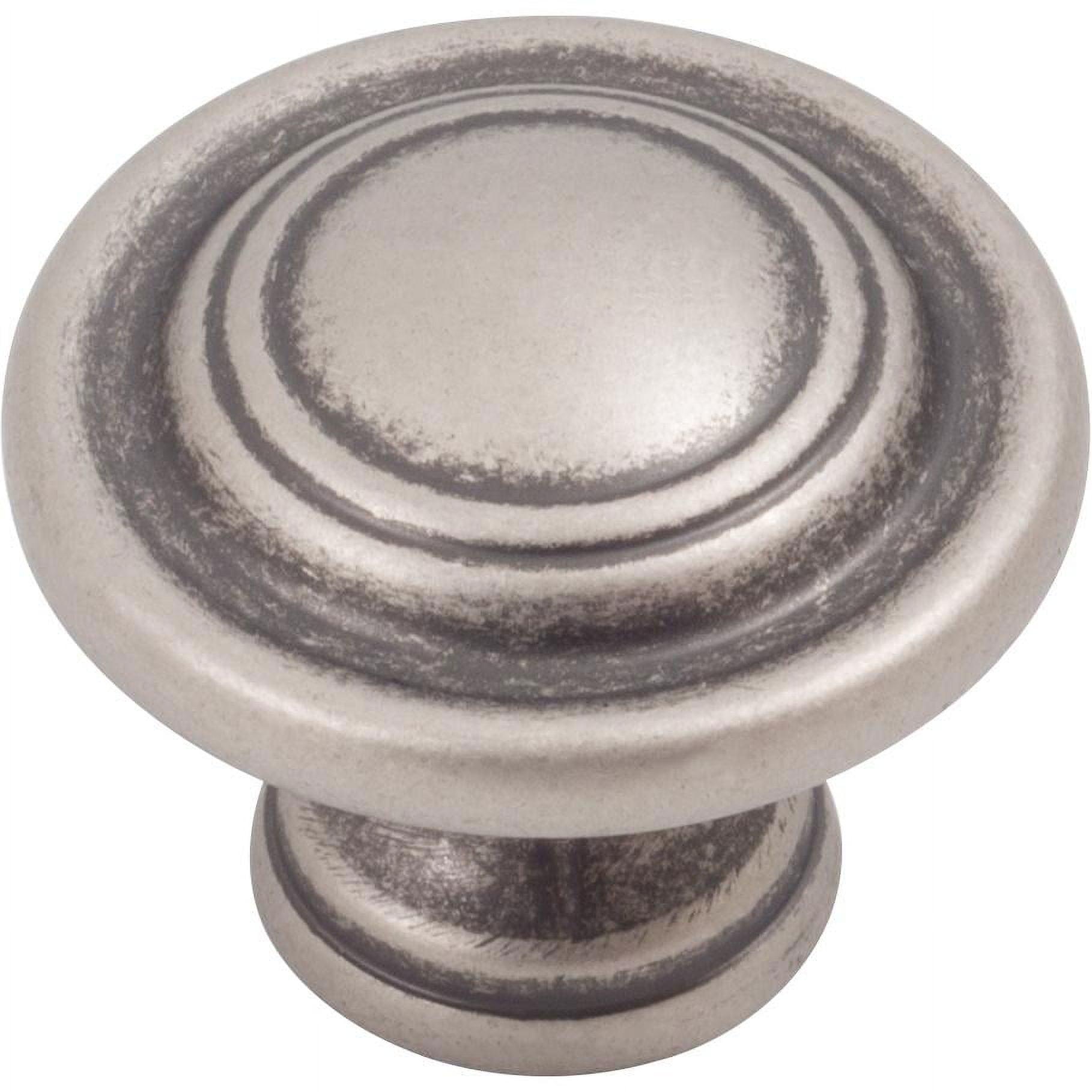 Charlotte Cabinet/Bi-Fold Door Knob, 1-3/4 Inches, Weathered Nickel by Stone Harbor Hardware