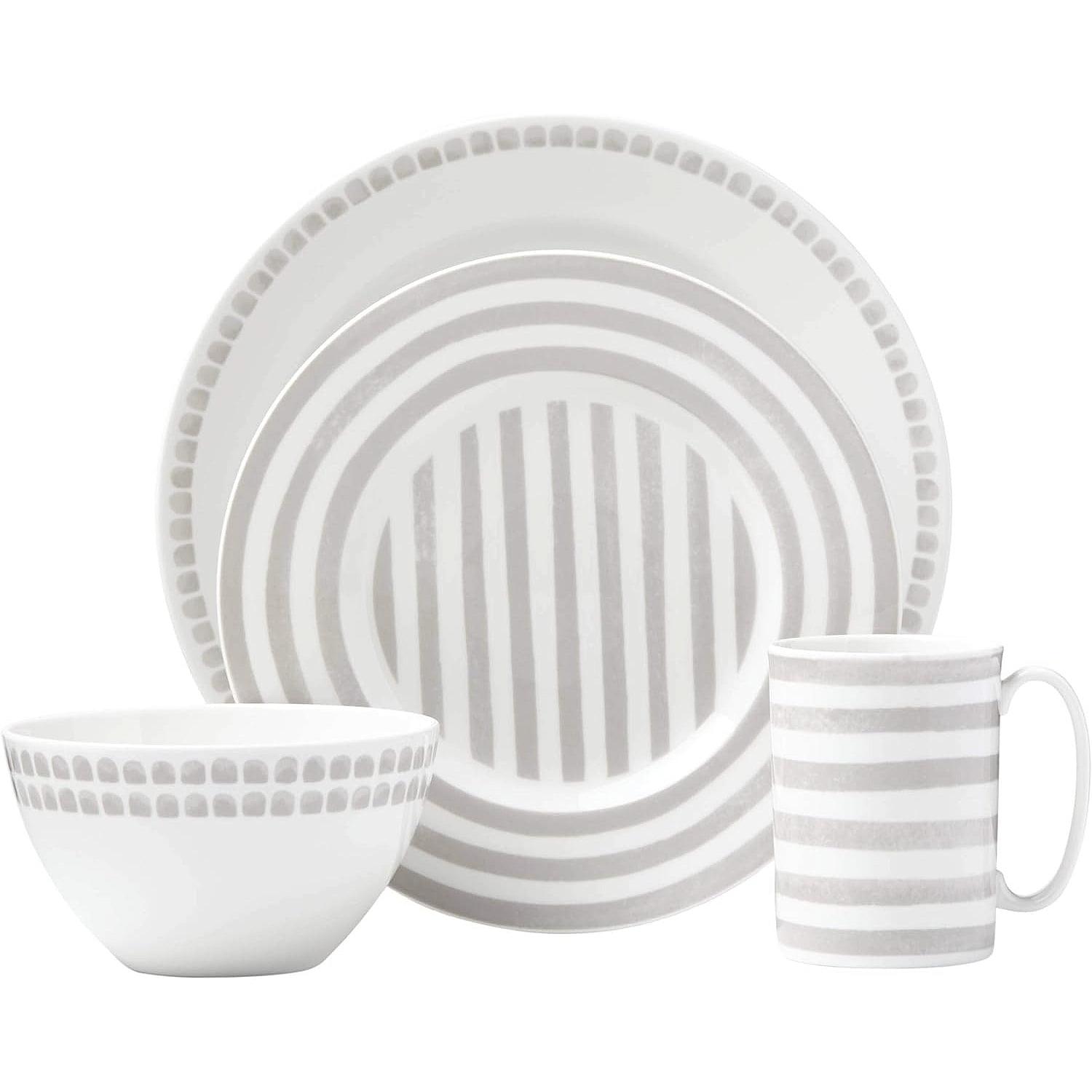 Charlotte Street 4 Piece Porcelain China Dinnerware Set