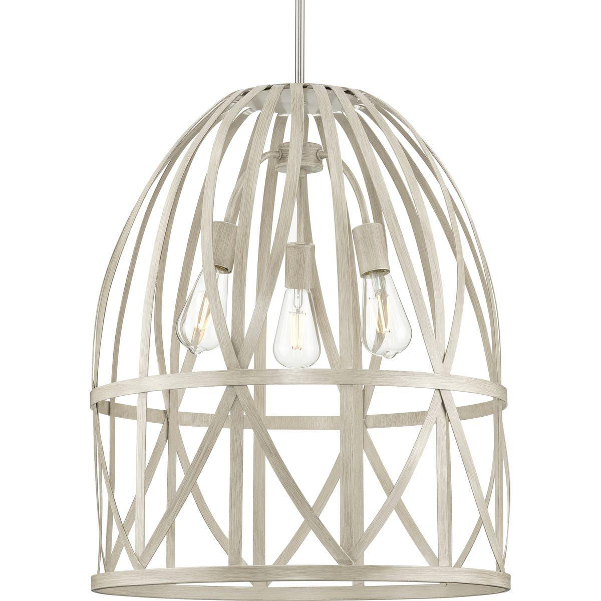 Progress Lighting Chastain 3-Light Bleached Oak Pendant