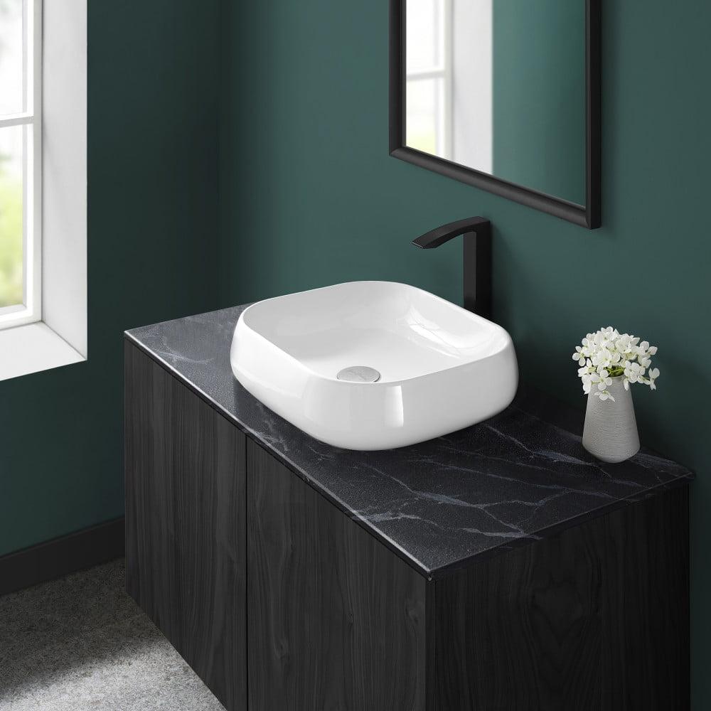 Swiss Madison SM-VS273 Château 18 Square Ceramic Vessel Sink