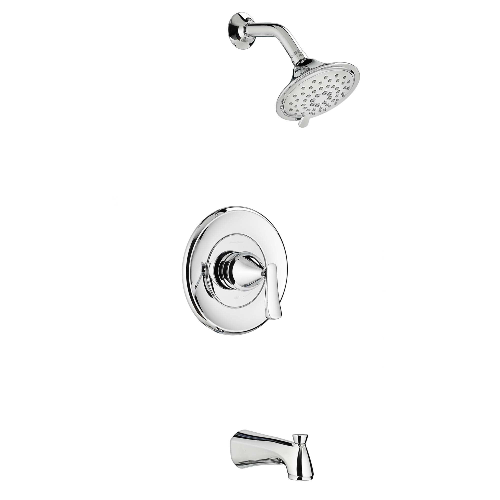 Brushed Nickel Wall Mounted Tub and Shower Trim Kit