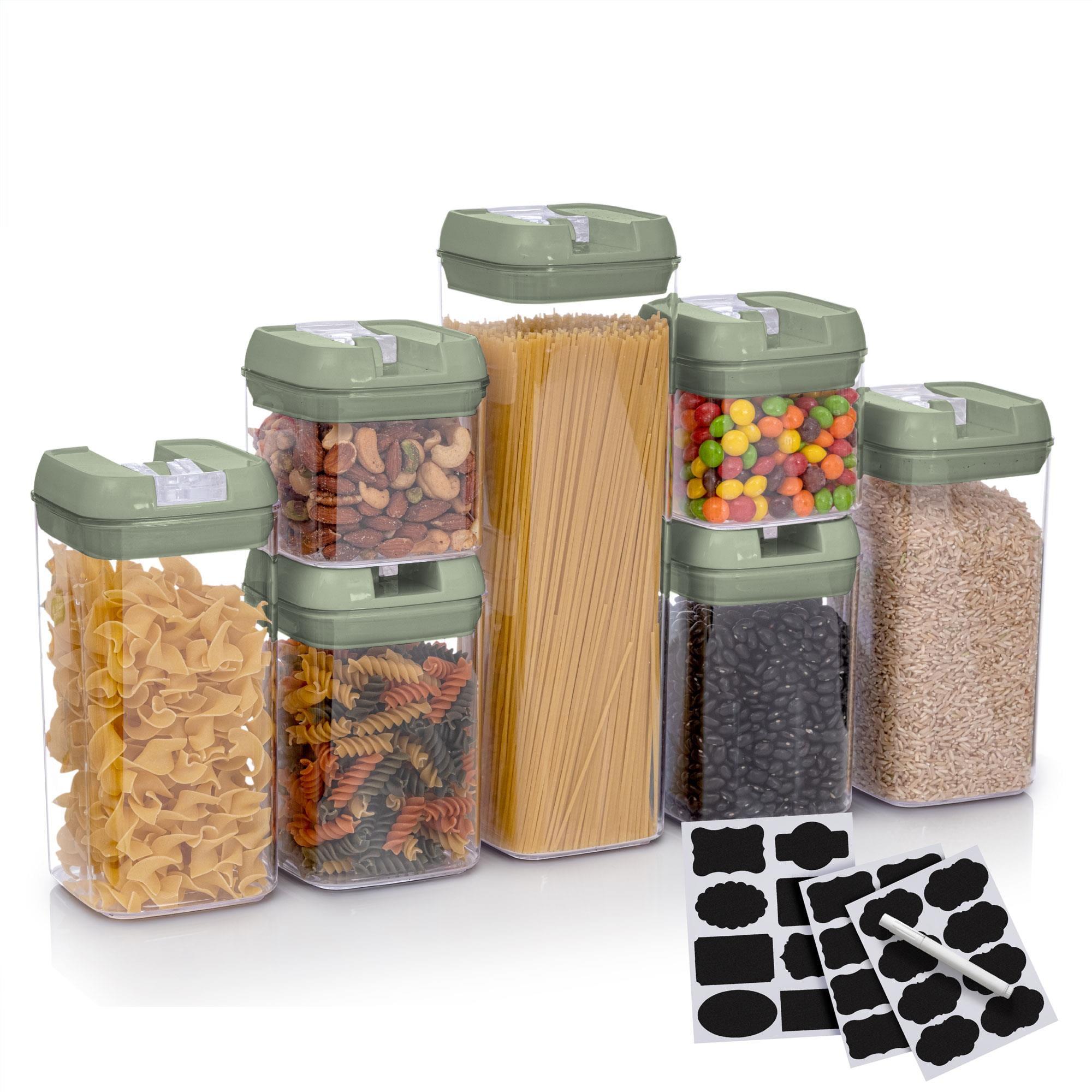 Olive BPA-Free Plastic Airtight Food Storage Containers Set