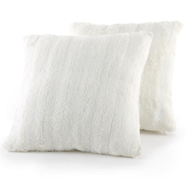 Cheer Collection FRBIN Square Pillow Cover & Insert (Set of 2)