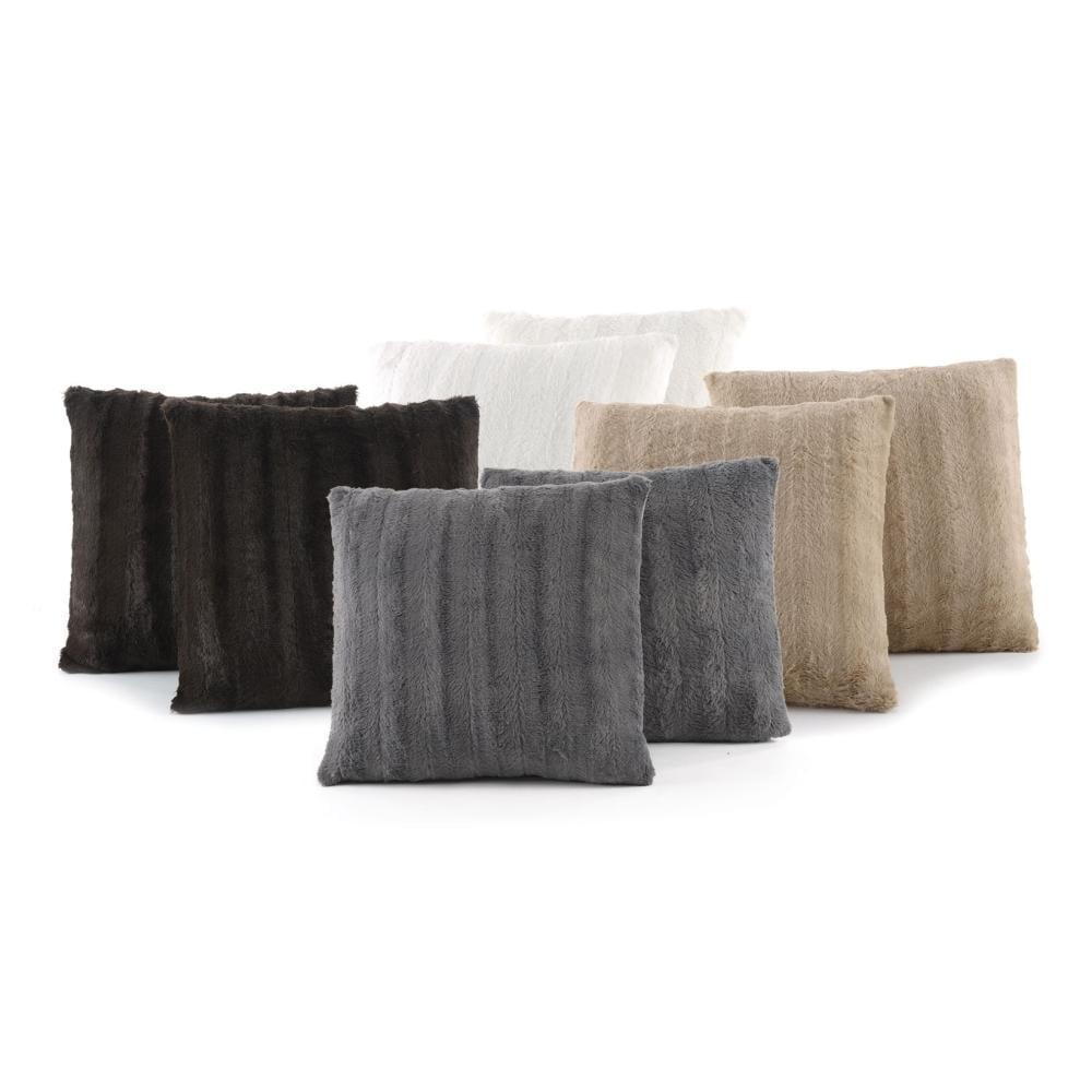 Cheer Collection Cheer Collection Shaggy Hair Decorative Throw Pillows (Set of 2)