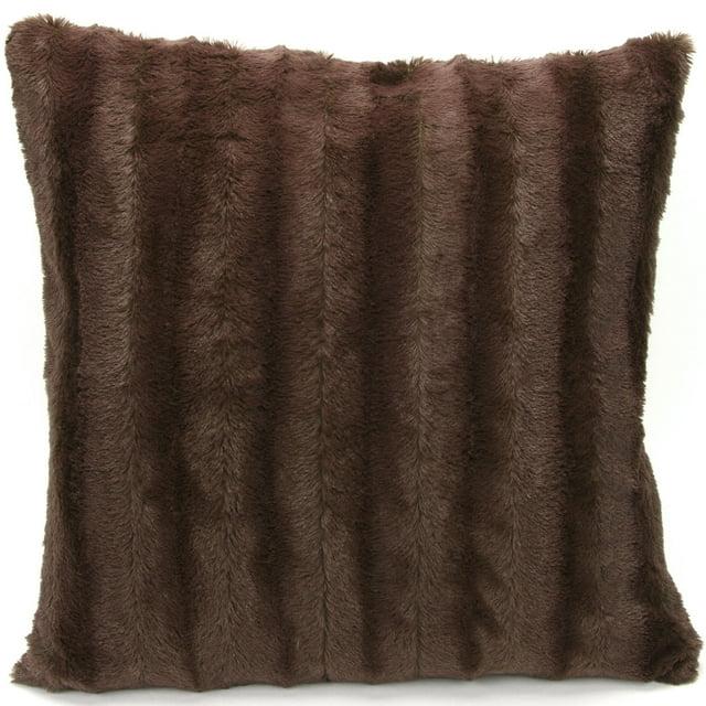 Cheer Collection Faux Fur Pillow Cover