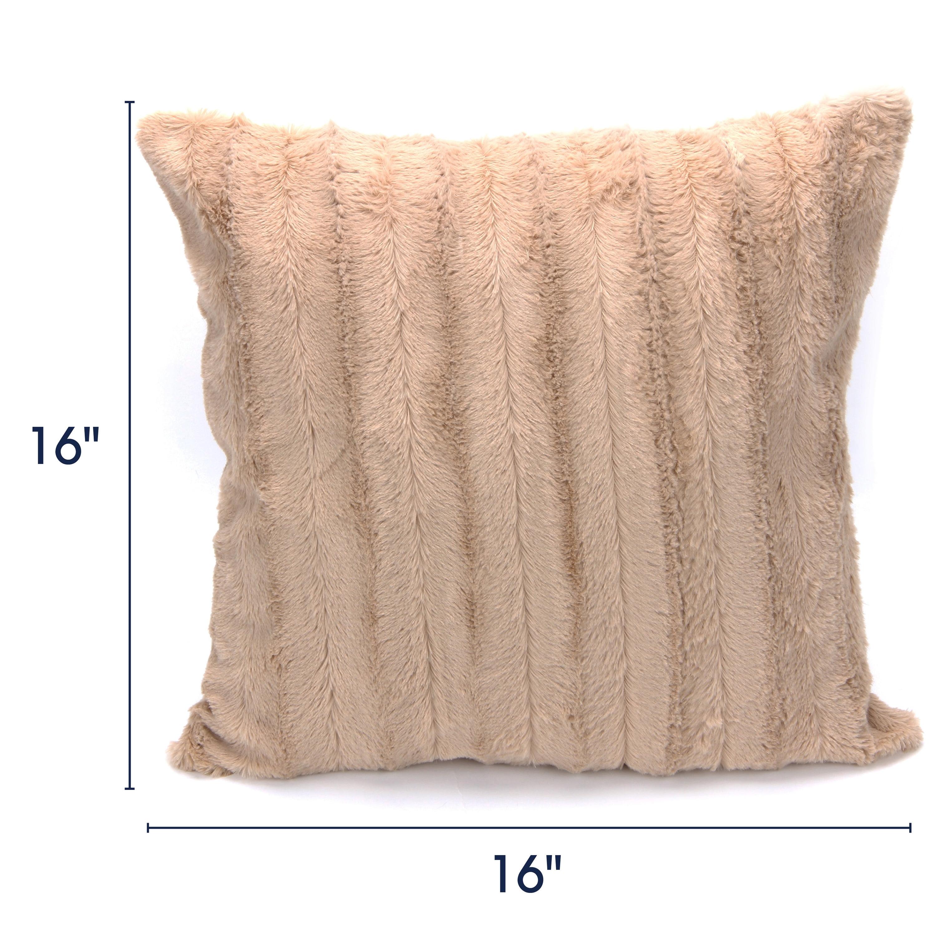 Faux Fur Throw Pillow