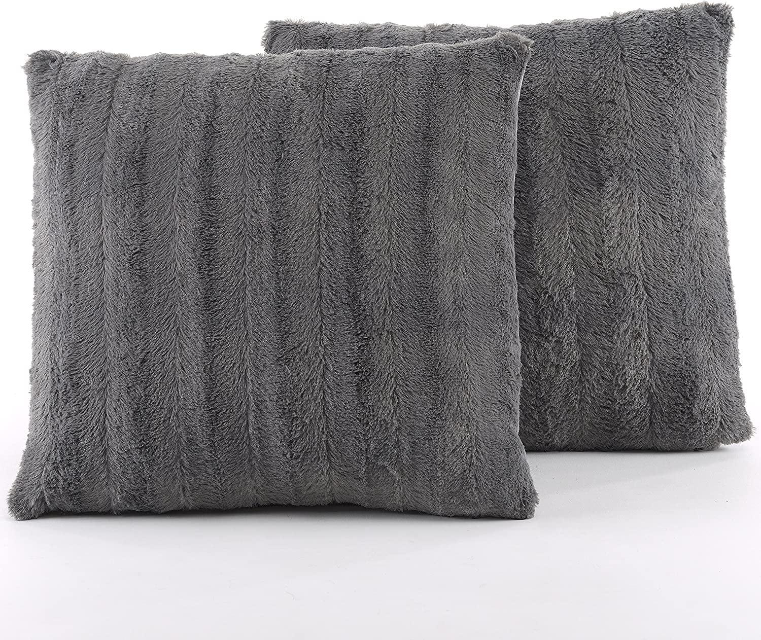 Faux Fur Throw Pillow