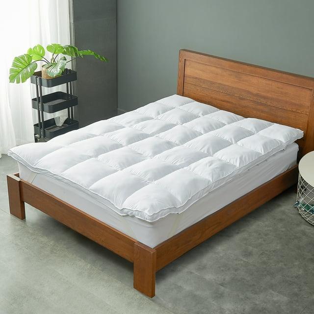 Cheer Collection Luxury Down Alternative Mattress Topper with Anchor Bands (King)