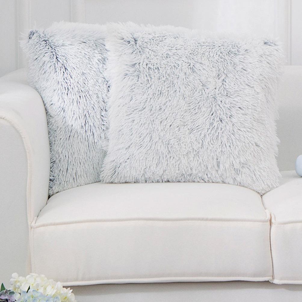 Faux Fur Throw Pillow (Set of 2)