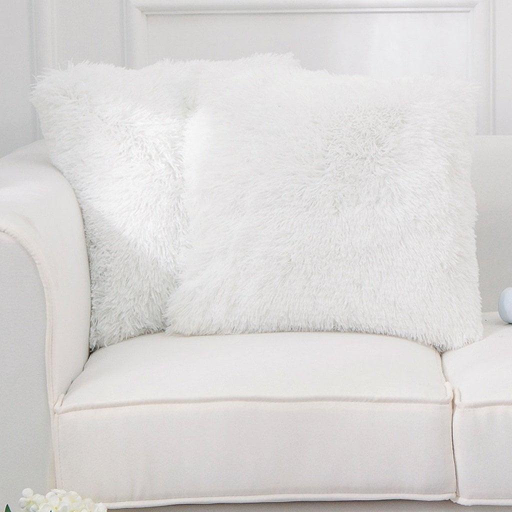 Faux Fur Throw Pillow