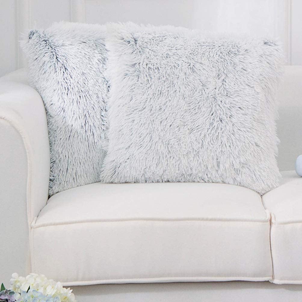 Faux Fur Throw Pillow