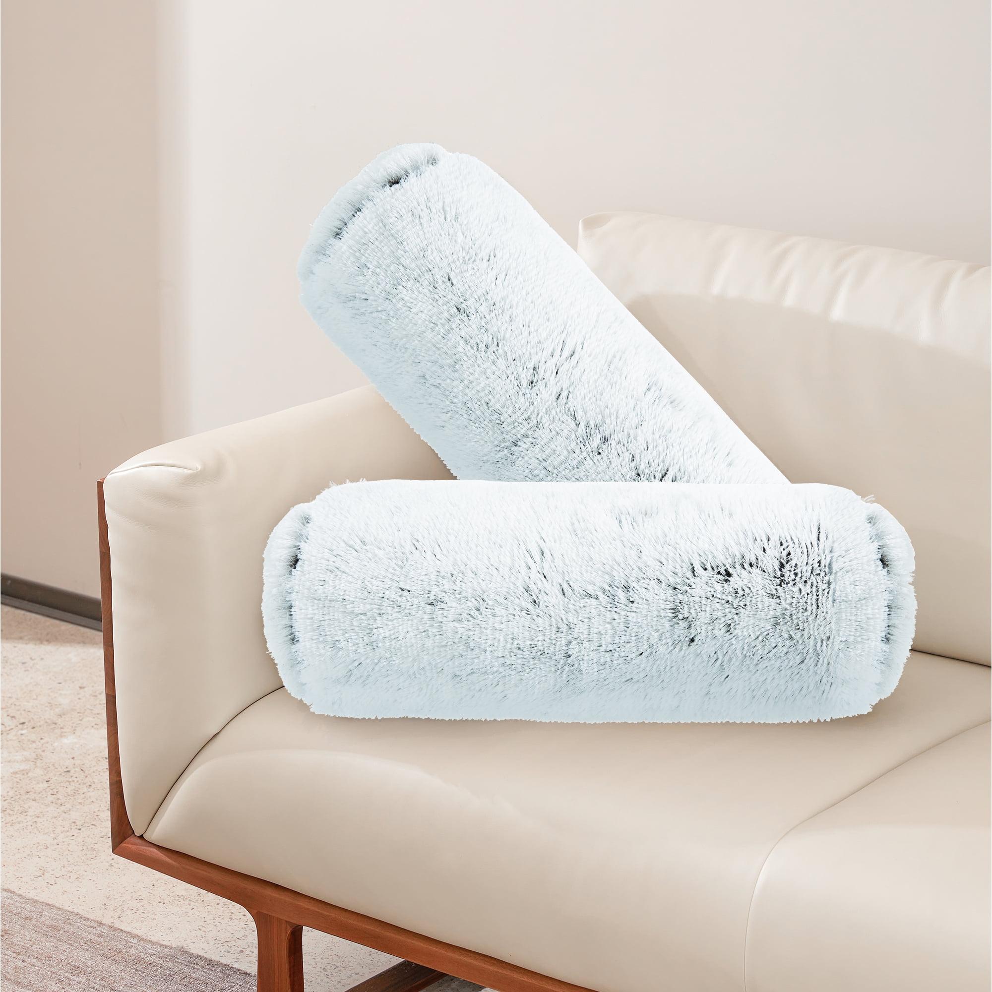Cheer Collection Faux Fur Throw Pillow