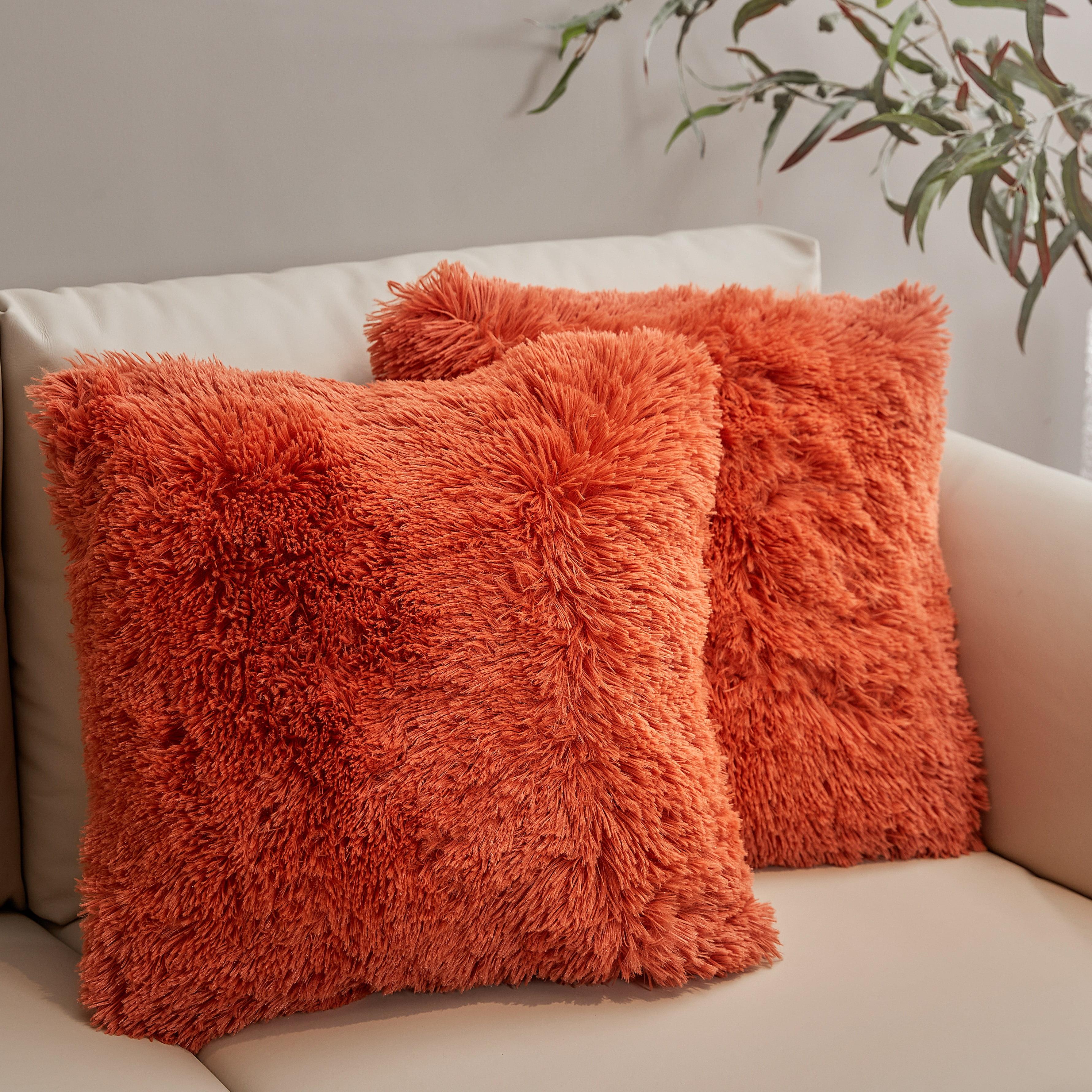 Faux Fur Throw Pillow