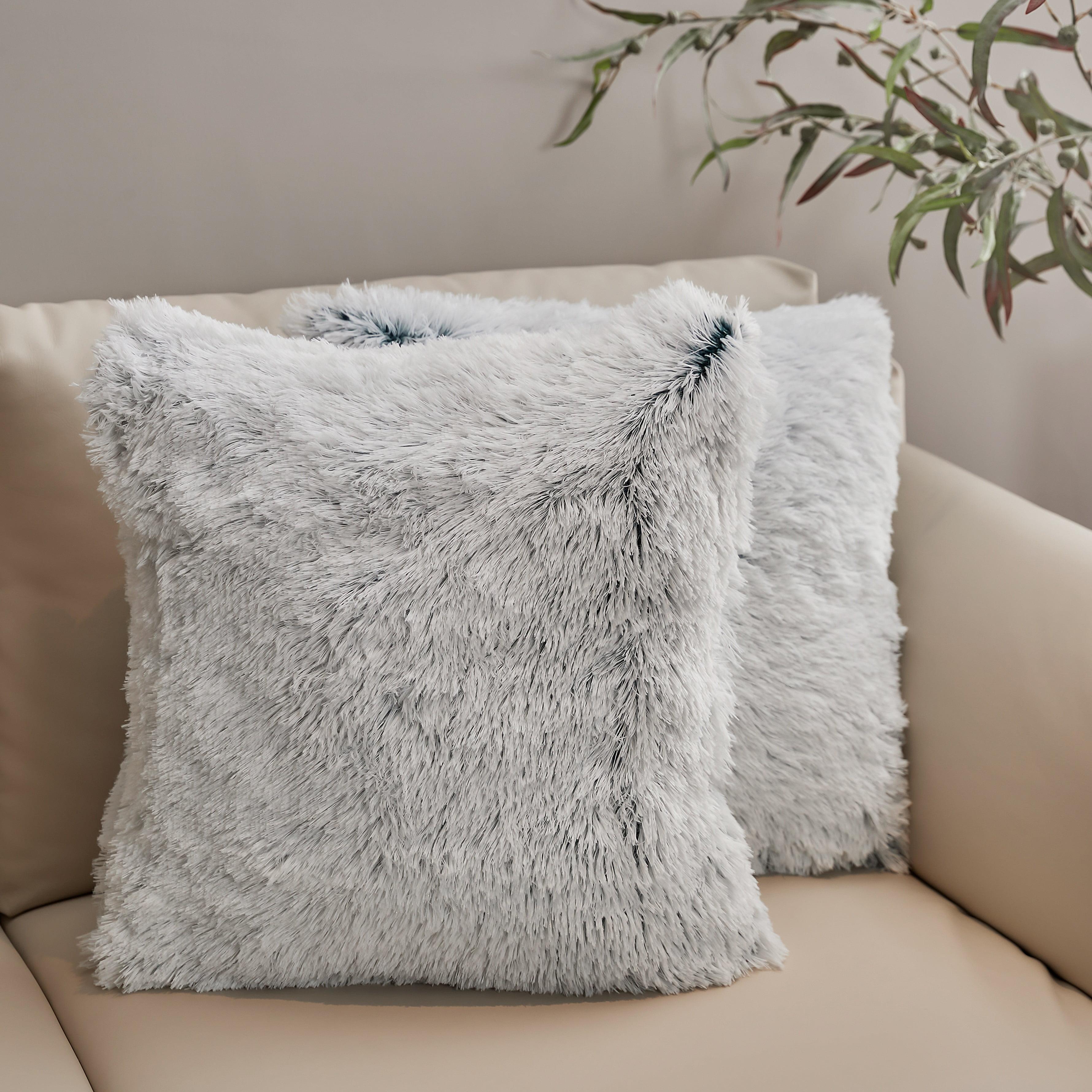 Faux Fur Throw Pillow