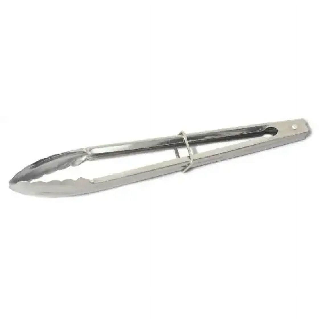 12" Stainless Steel Scalloped Edge Kitchen Tongs