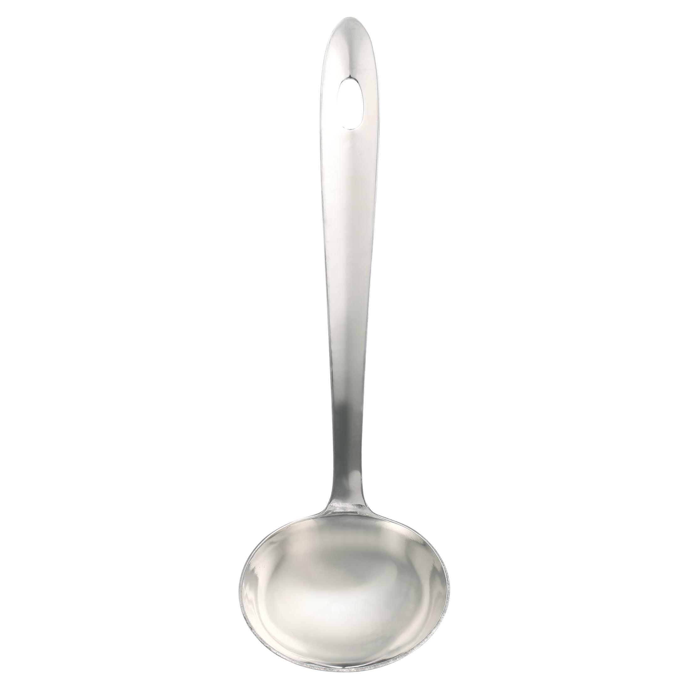 8-Inch Stainless Steel Silver Soup Ladle