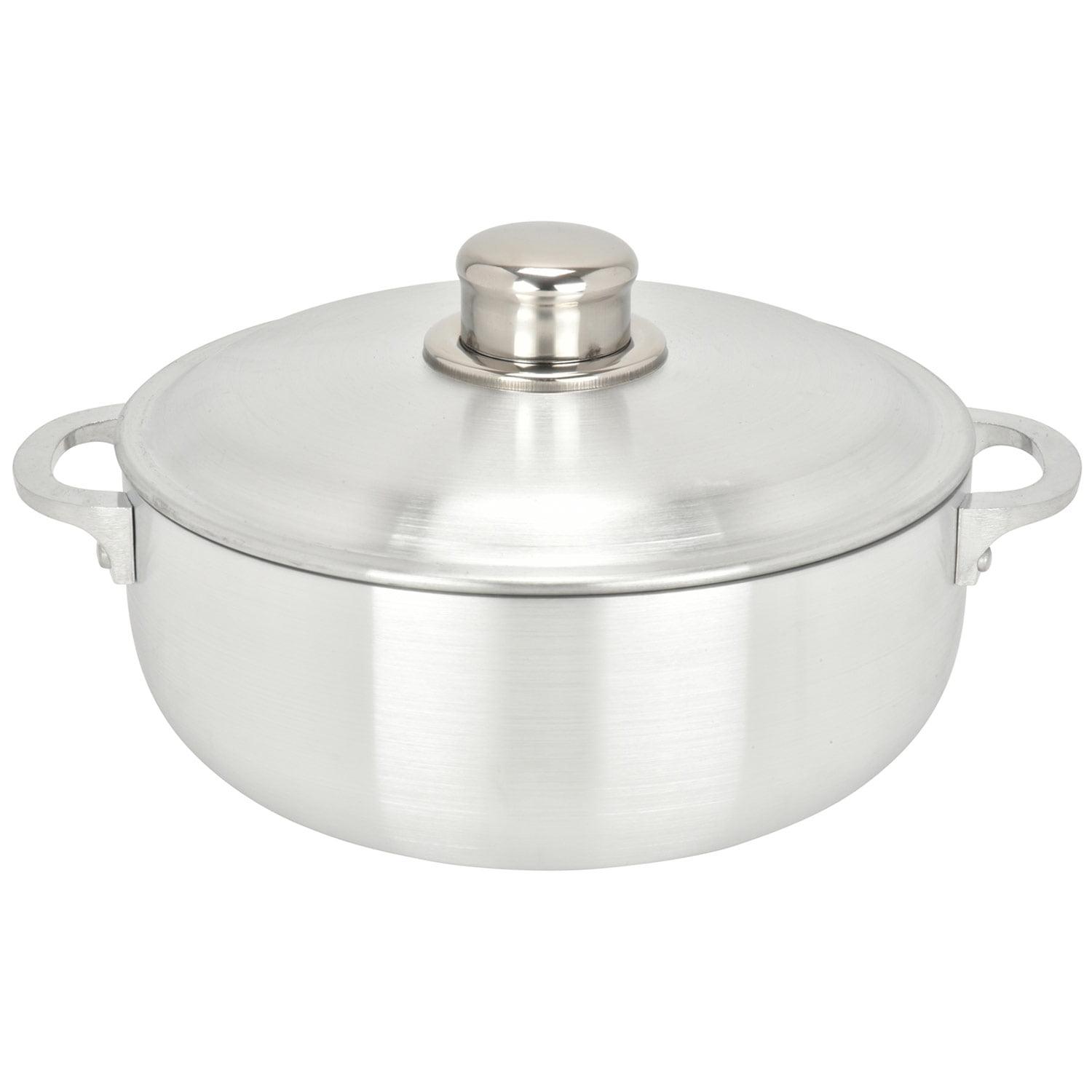 Chef Pro 3.8 Quart Silver Aluminum Caldero Stock Pot