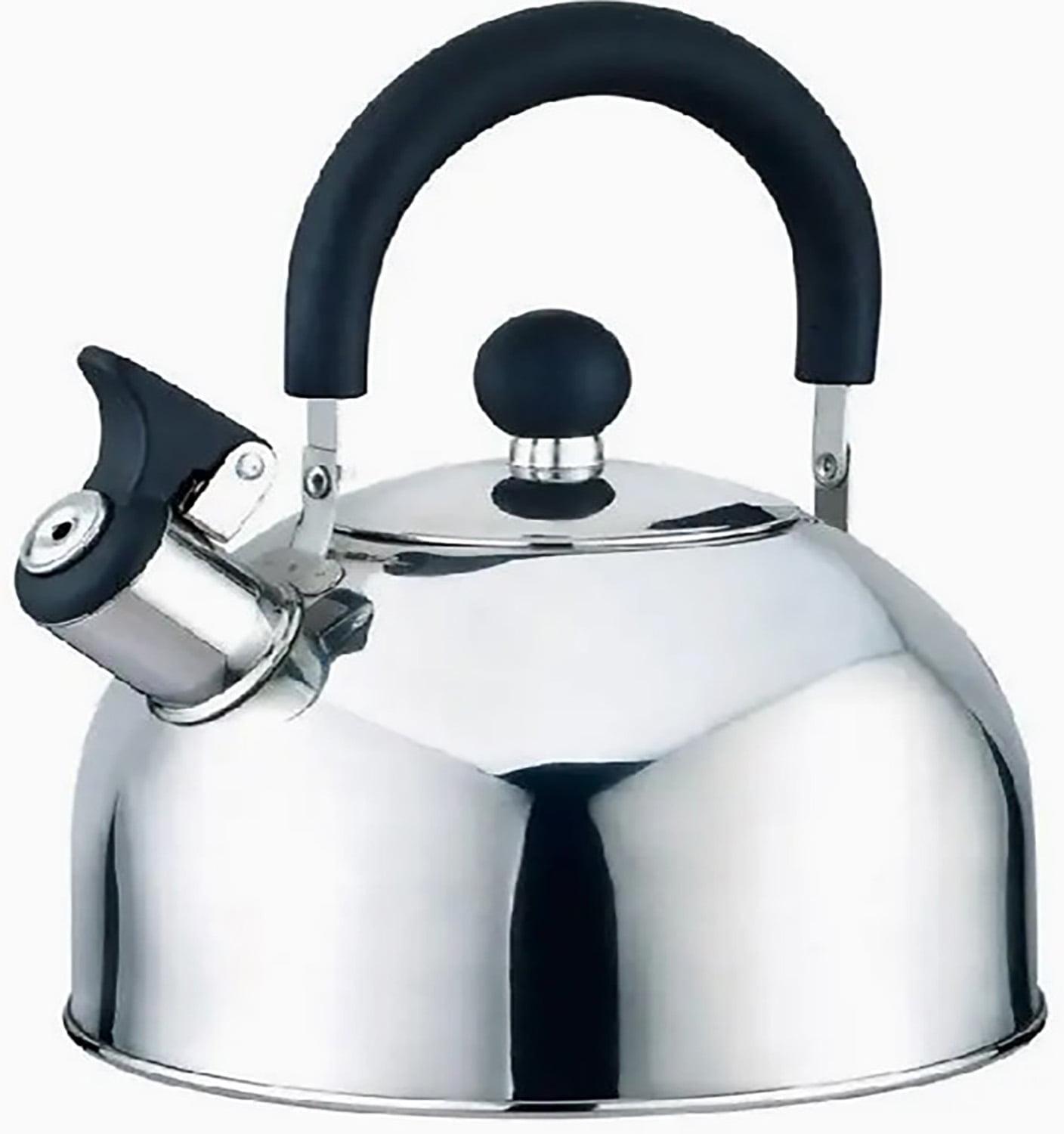 J&V TEXTILES Stainless Steel Whistling Tea Kettle, 2.5-Quart
