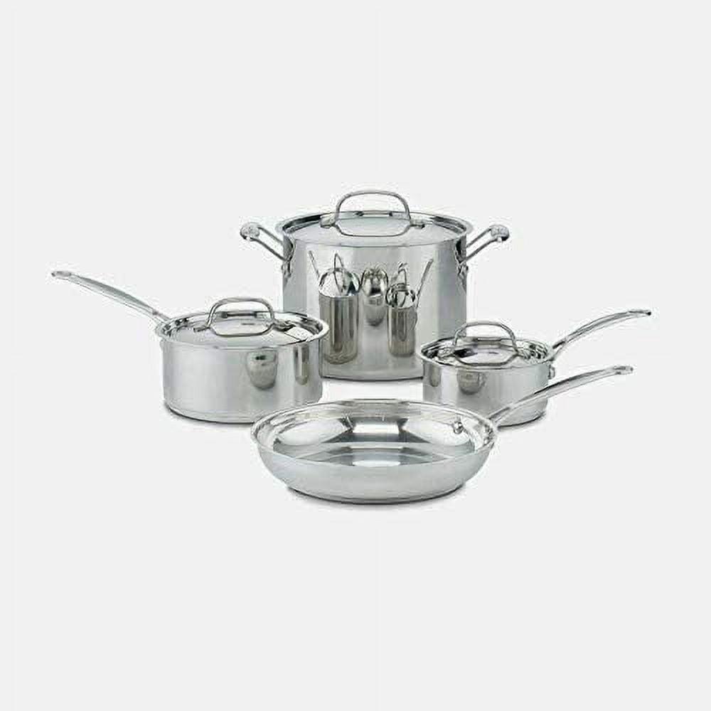 Cuisinart Chef’s Classic 7-Piece Stainless Steel Cookware Set
