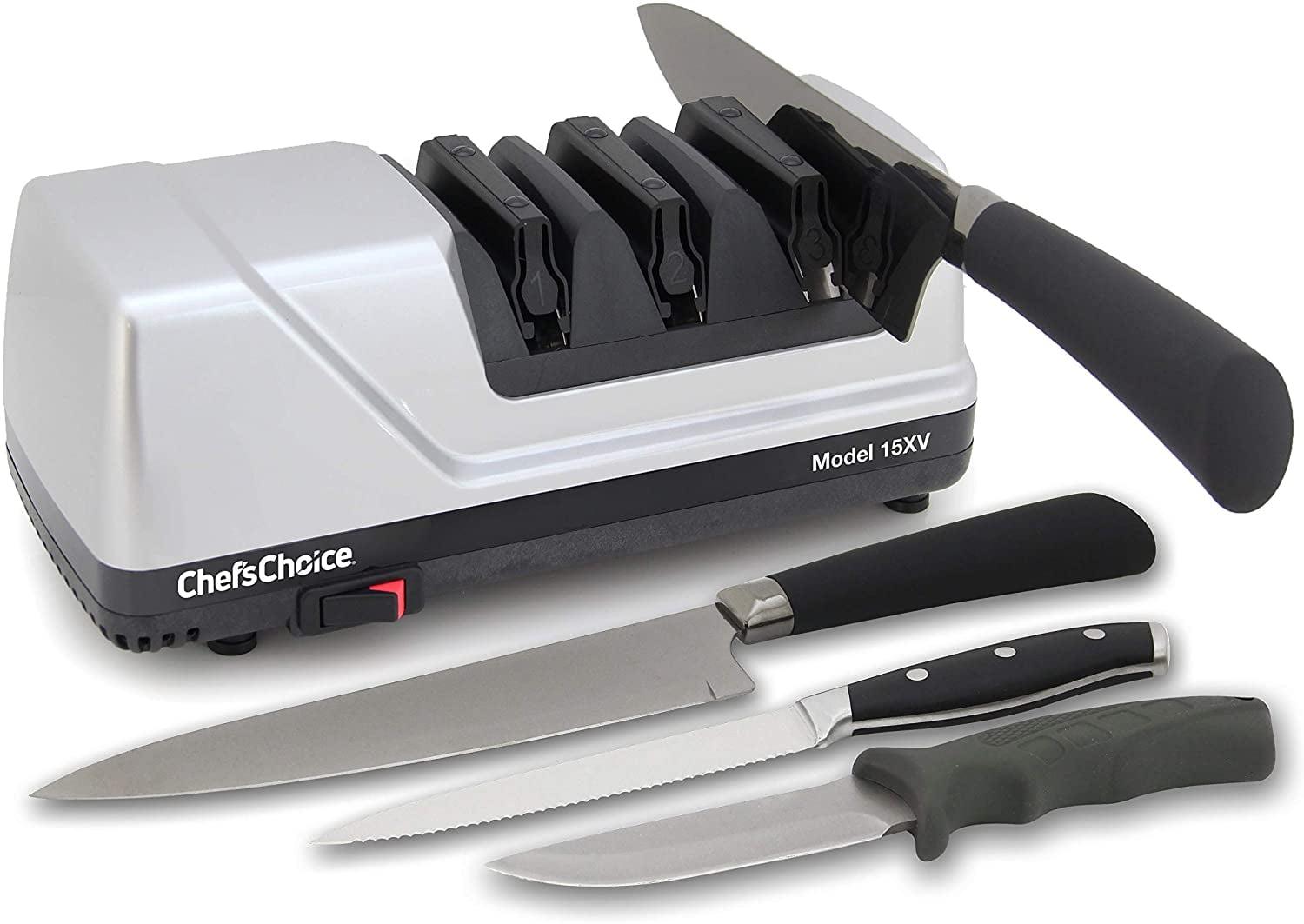 Chef'sChoice Chef'sChoice Model 15XV Professional Electric Knife Sharpener, 3-Stage 15-Degree Trizor