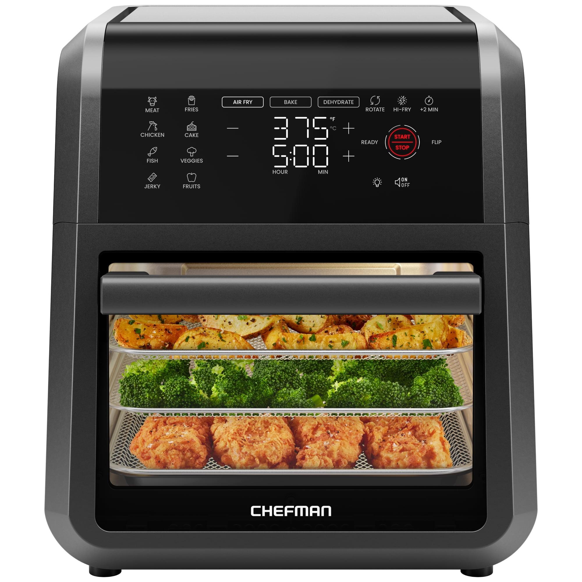 Chefman 12-Quart Black Digital Air Fryer Oven with Touchscreen