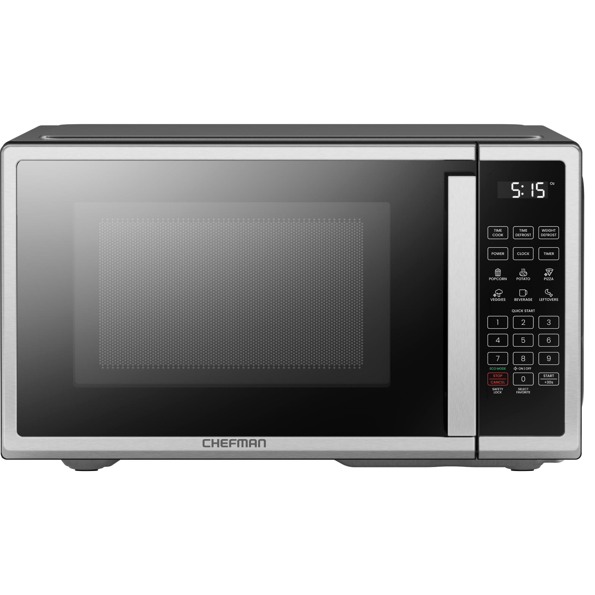 Chefman 1.1 Cu Ft Stainless Steel Countertop Microwave Oven