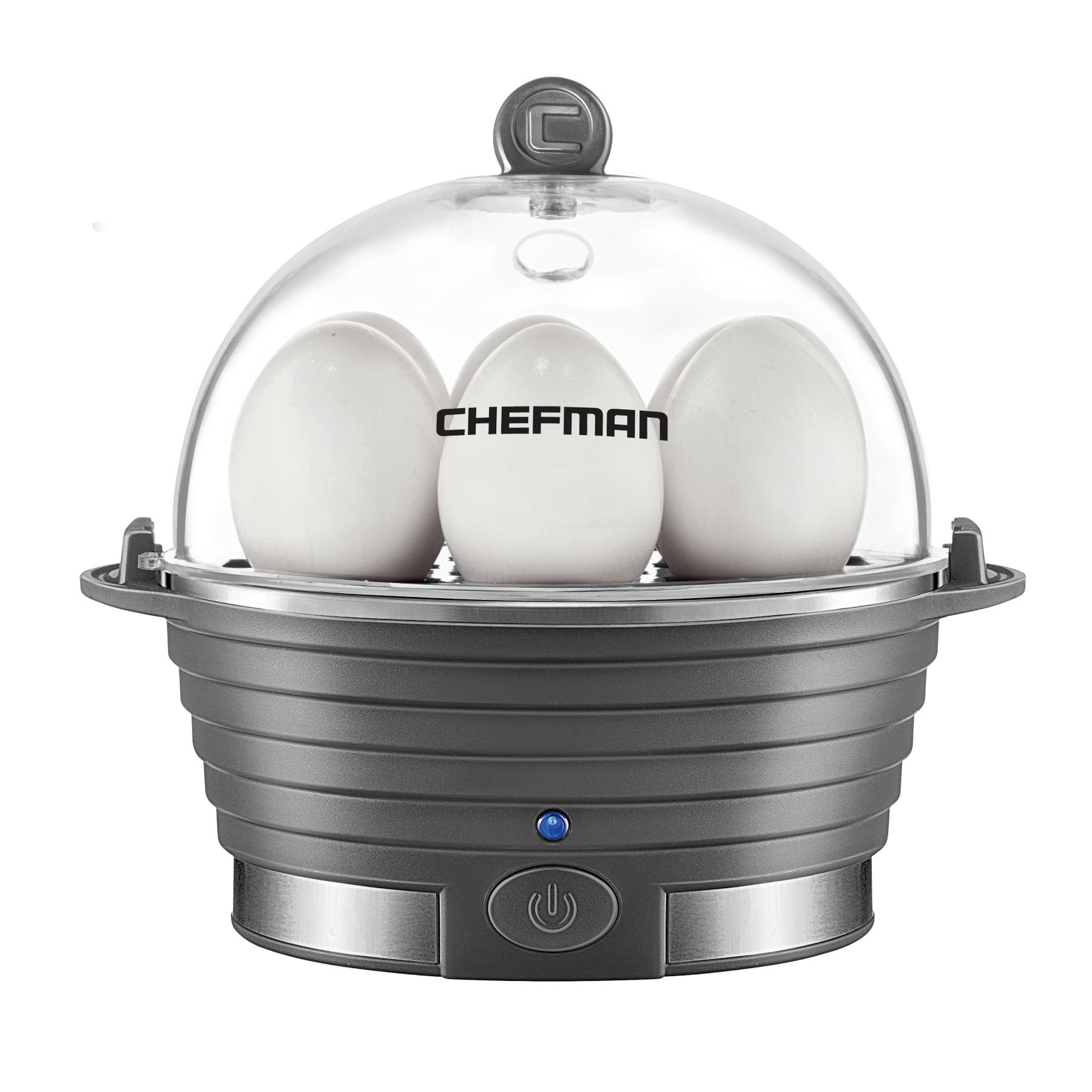 Chefman Electric Egg Cocedor/caldera, Egg-Maker Rápido, Grey