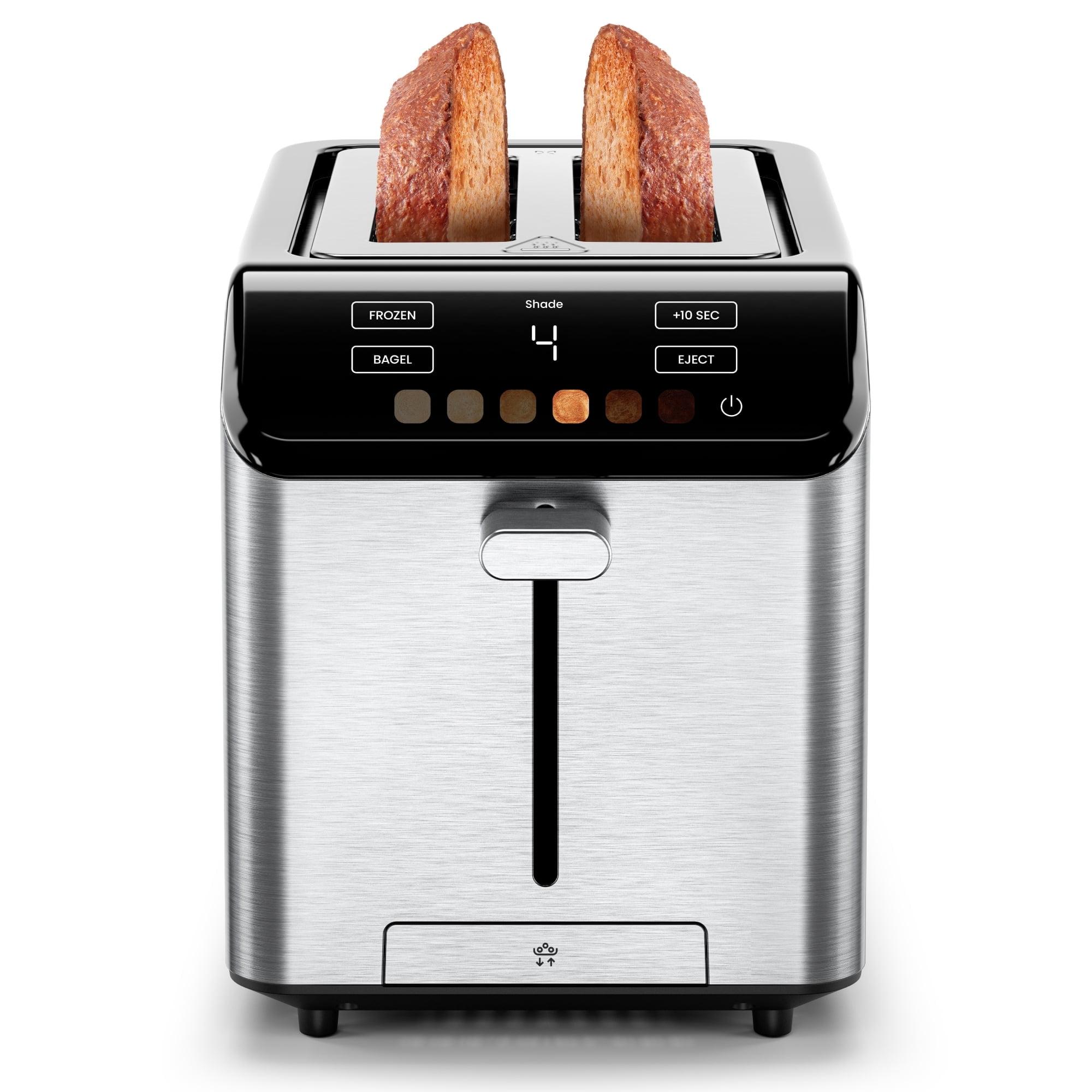 Chefman Smart Touch™ 2 Slice Digital Toaster with 6 Touchscreen Shade Settings – Stainless Steel