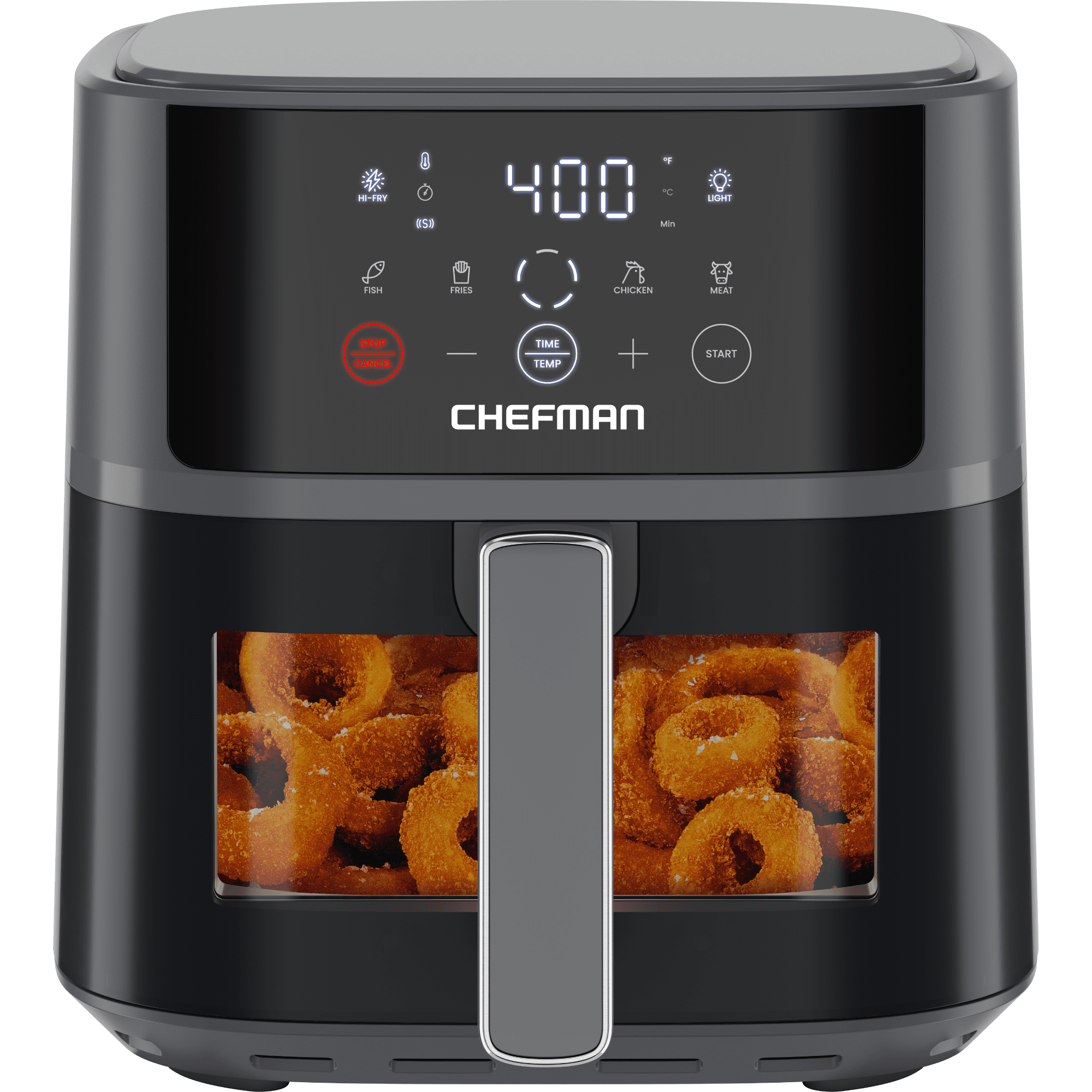 Chefman 6-Qt Gray Digital Air Fryer with Easy-View Window