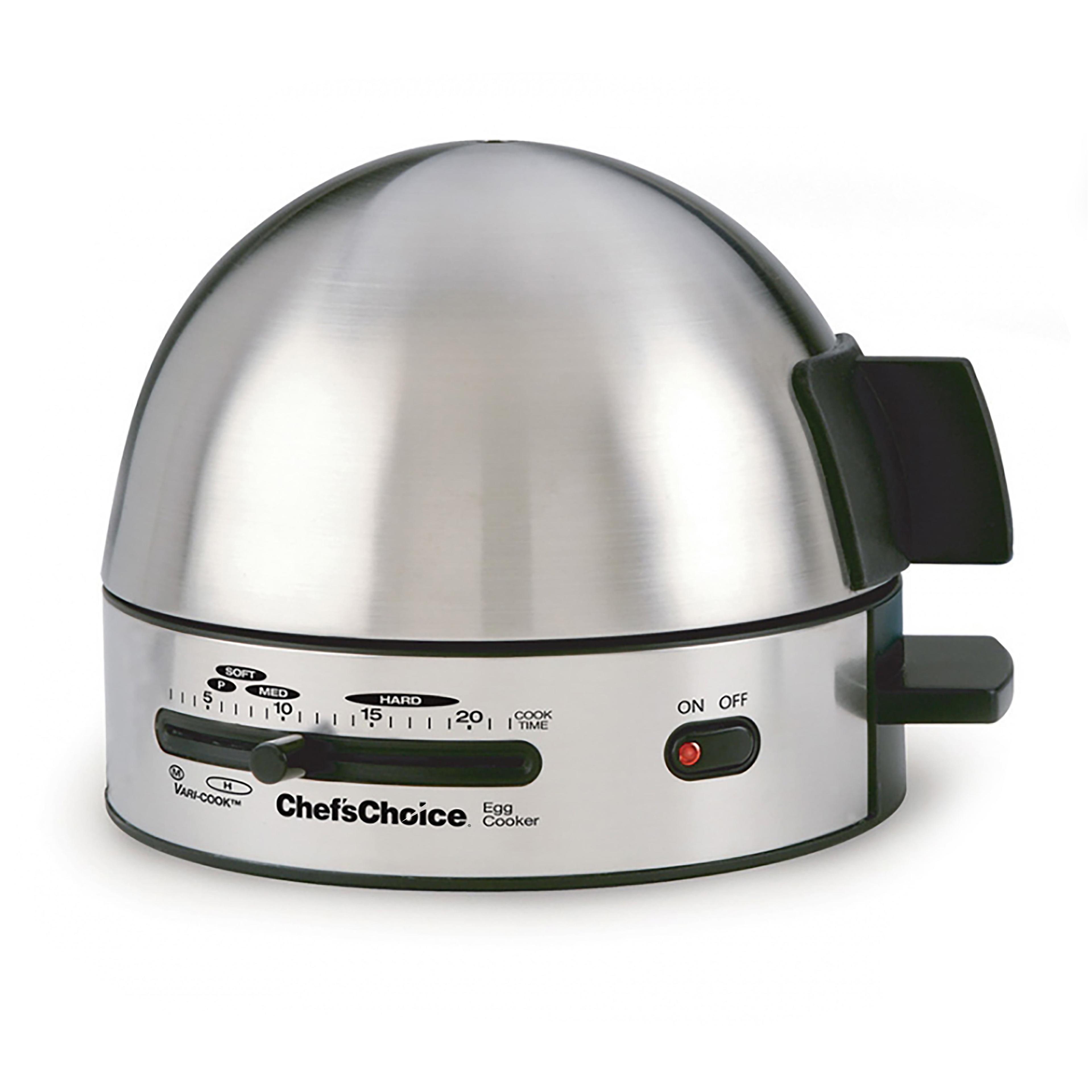 Brushed Stainless Steel 7-Egg Non-Stick Electric Egg Boiler