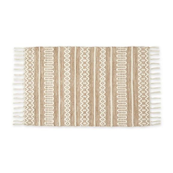 Design Imports Chenille Doodle Lines Rug - Stone - 2 X 3 Ft