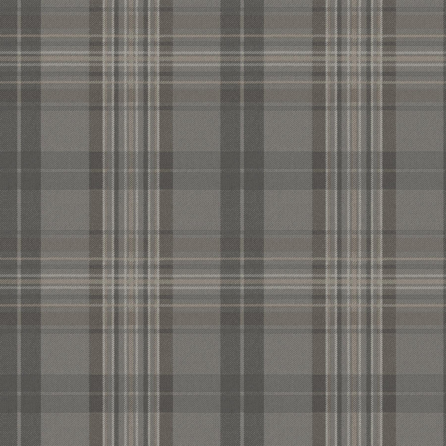 Chesapeake Austin Charcoal Plaid Wallpaper