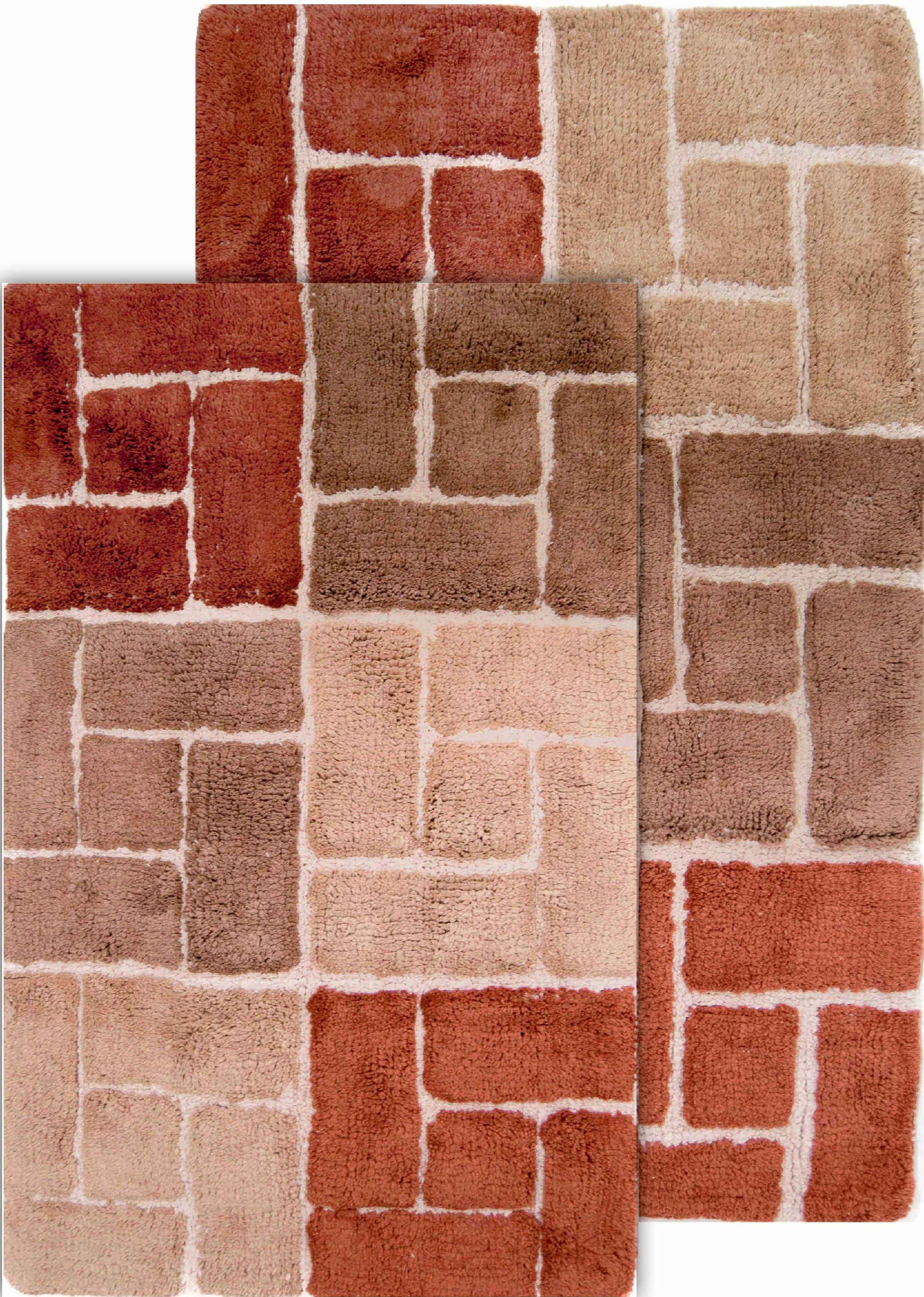 Classic Color Cotton Blend Bath Rug