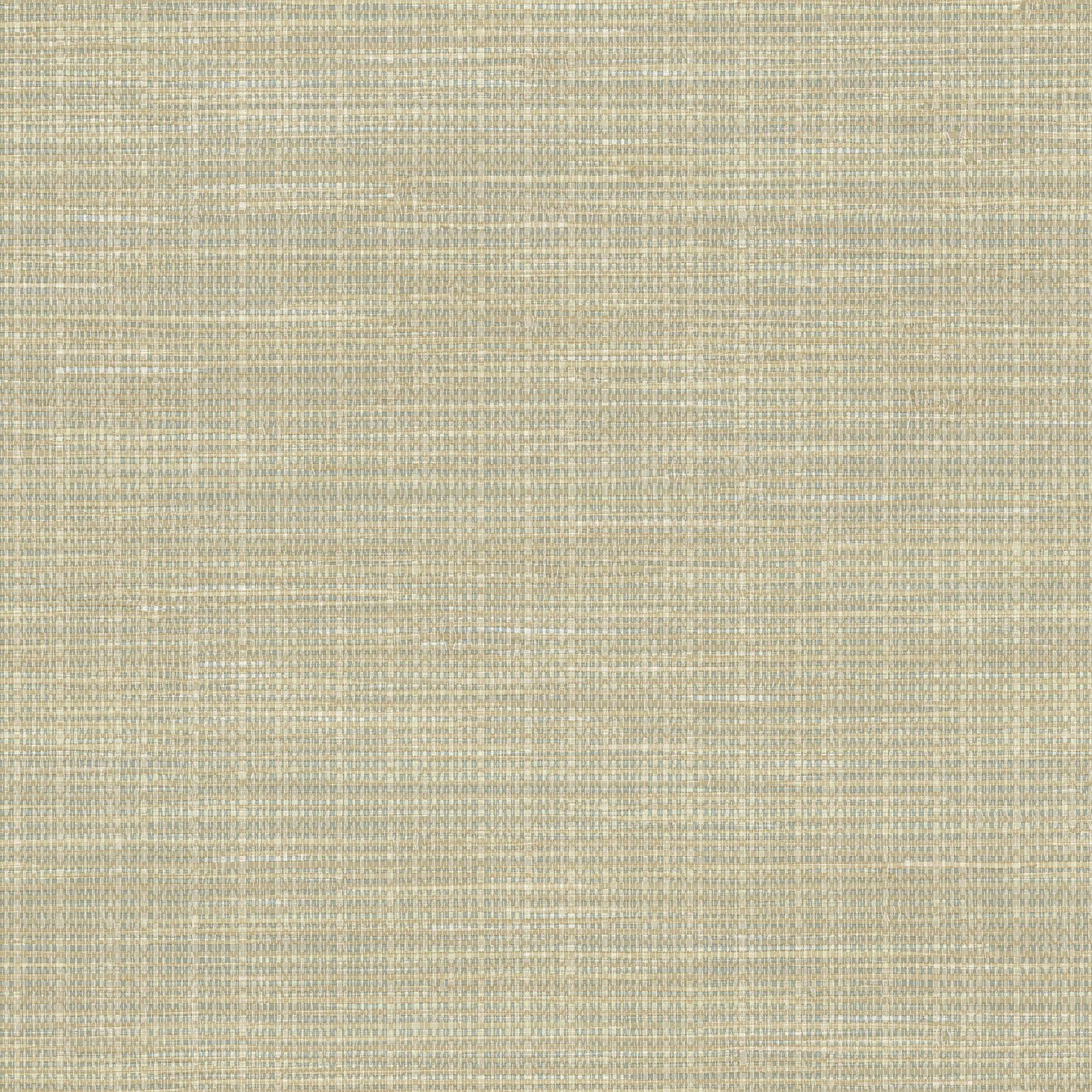 Sky Blue and Beige Faux Grasscloth Wallpaper Roll