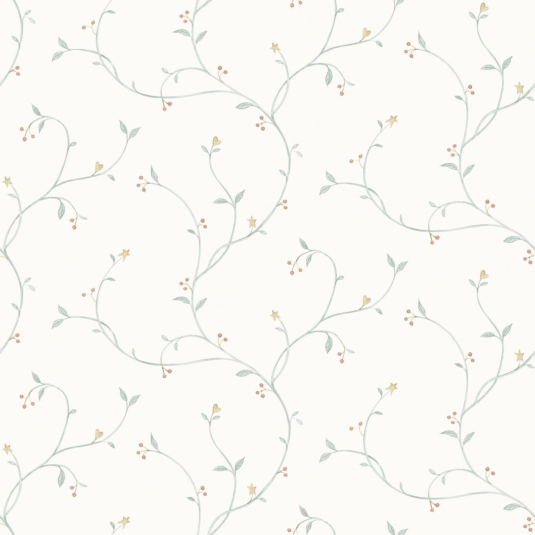 Chesapeake Kurt Light Green Tin Star Trail Wallpaper