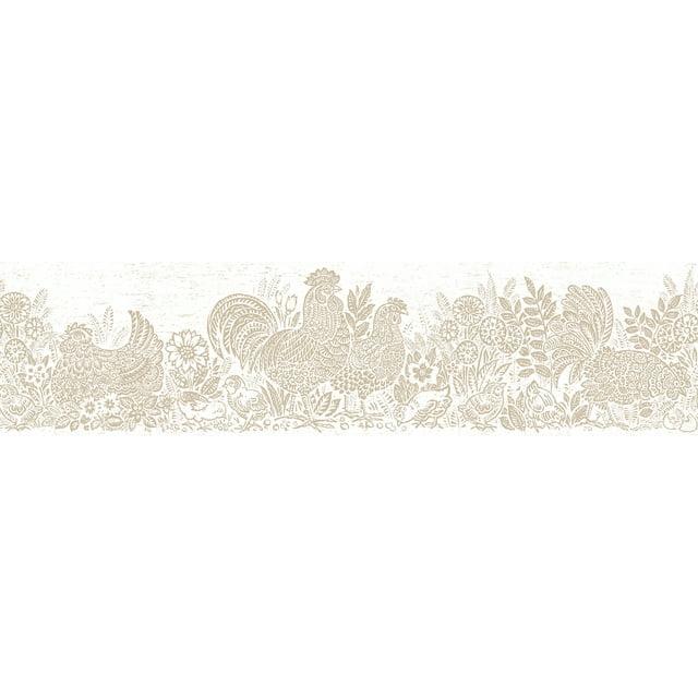 Chesapeake Parton Beige Chicken Border Wall Decals