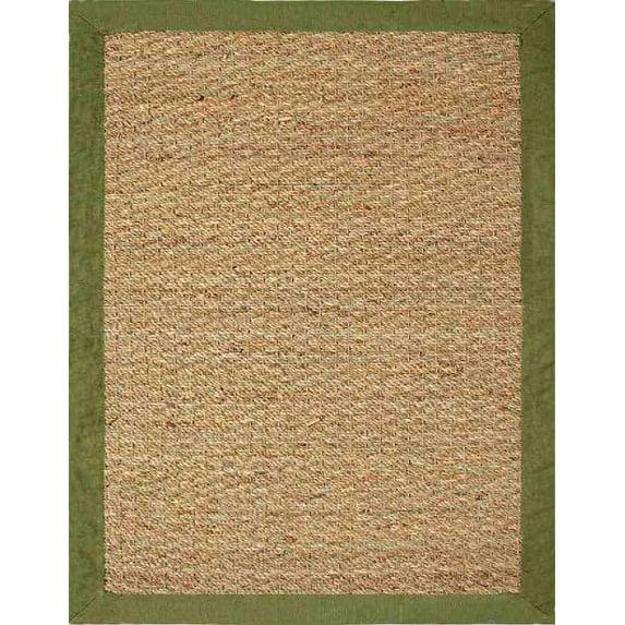 Chesapeake Seagrass Area Rug with Sage border (5'x7')