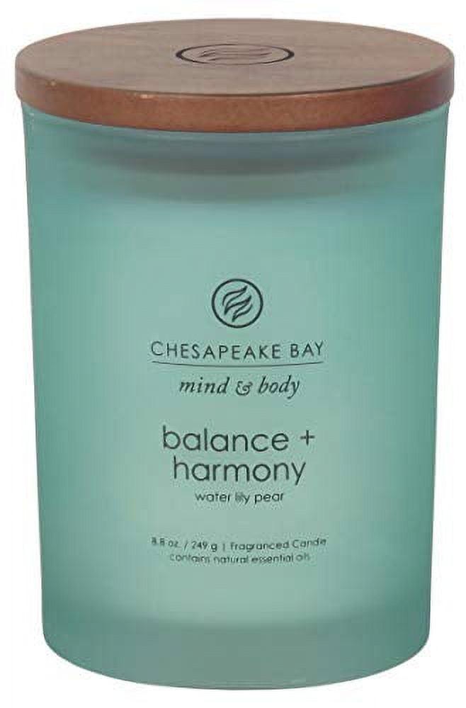 8.8oz Lidded Glass Jar Candle Water Lily Pear - Chesapeake Bay Candle: Soy Wax Blend with Essential Oils, 44hr Burn Time