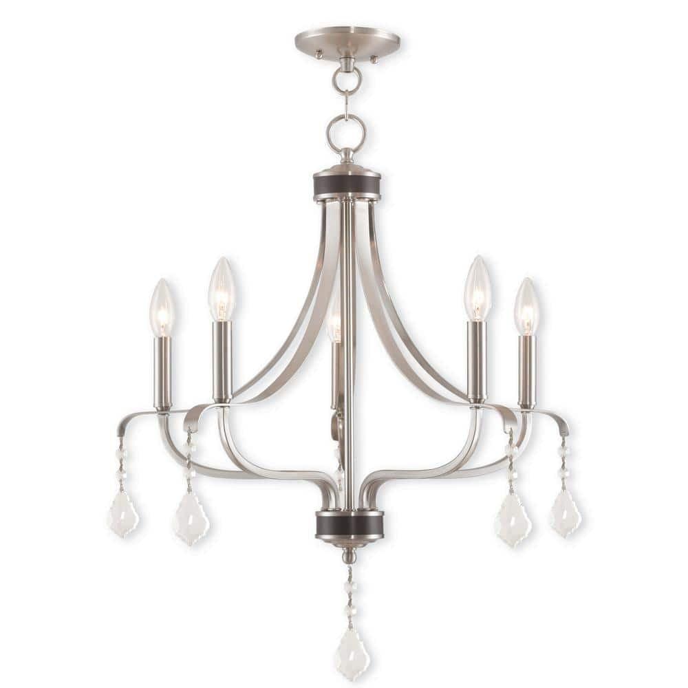 Livex Lighting Laurel 5 - Light Chandelier in  Brushed Nickel